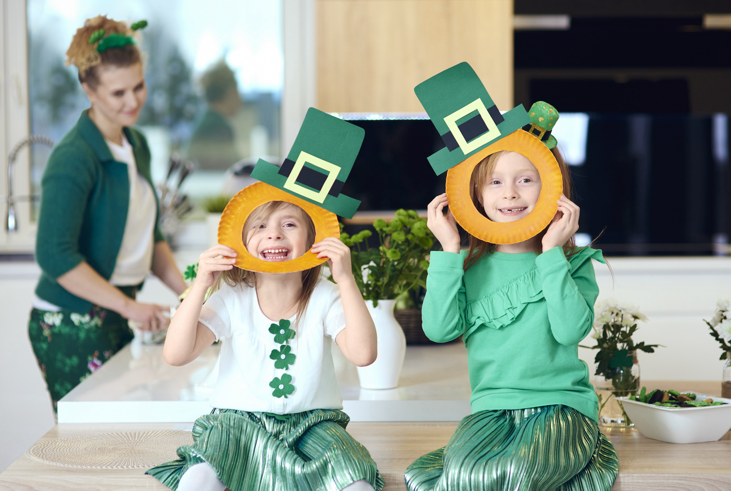 Portrait of playful children laughing